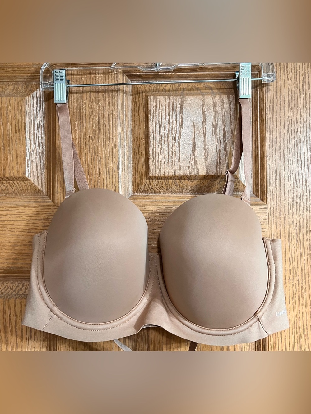 Everyday Strapless T-Shirt Bra - Tan With Extender ~ NWOT #74B
